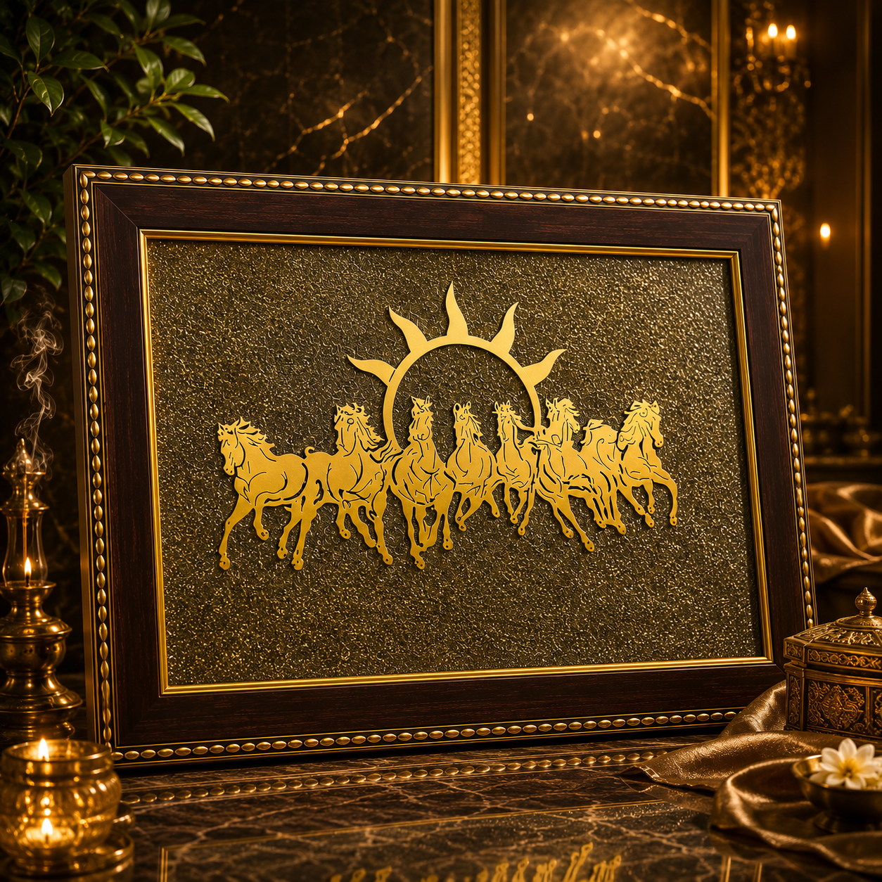 XOTIC 7 Horses on Pyrite Frame