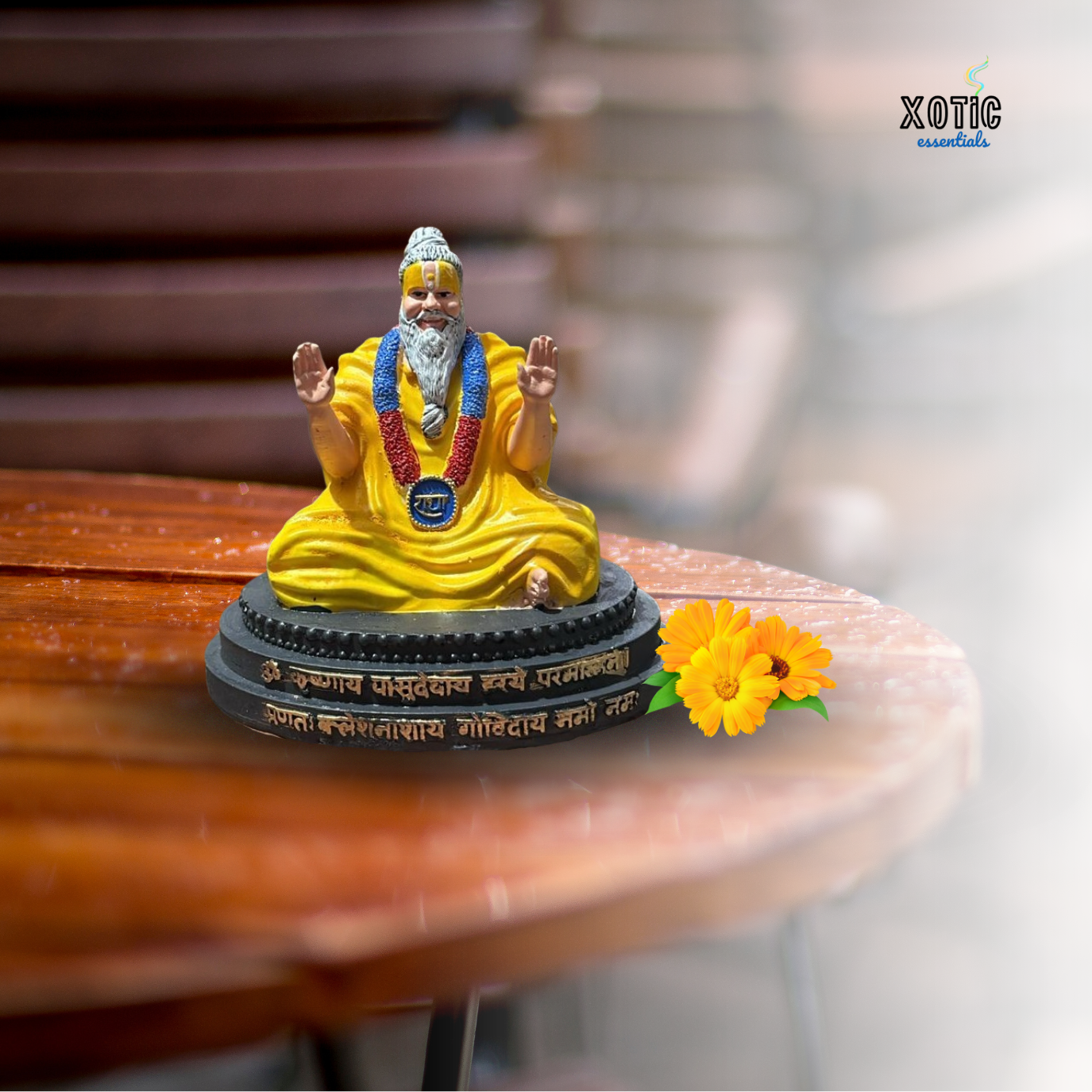 XOTIC Premanand Maharaj Ji Murti with Sanskrit Mantra