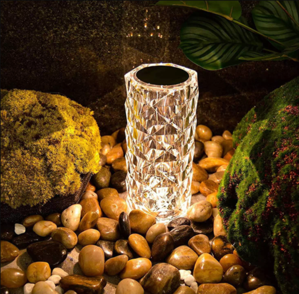16 Color Changing Crystal Diamond Table Lamp