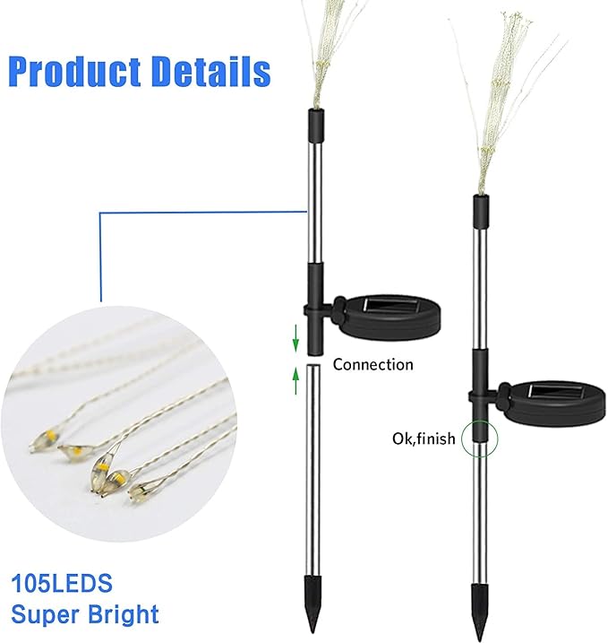 Solar Decorative Firework Lights
