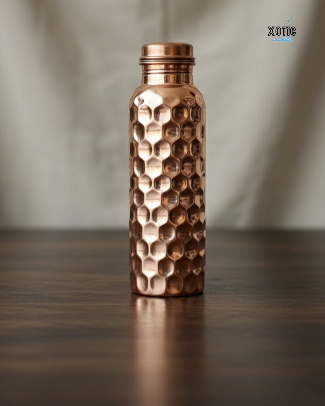 Honeycomb Hammered Pure Copper Bottle