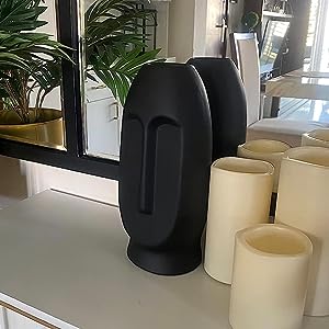 Xotic essentials Face Shape Ceramic Vases | Planter | Flower Pot | Face Shape with Unique Quality for Home Décor Center Table Bedroom