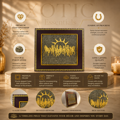 XOTIC Wealth Magnet 7 Horses Frame