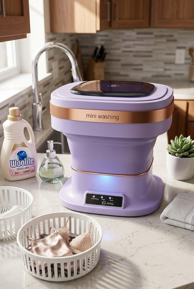 XOTIC Compact Foldable Washing Machine with Dryer – Smart Laundry for Modern Living